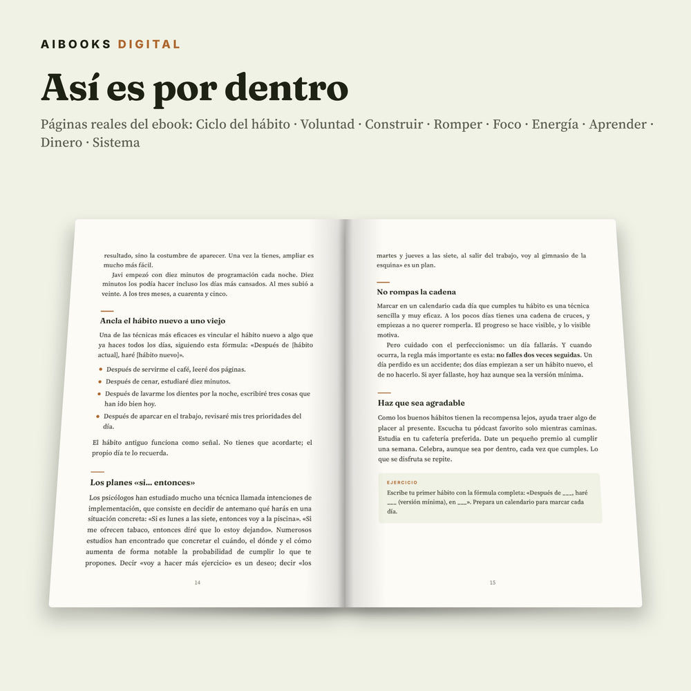 Páginas interiores reales del libro