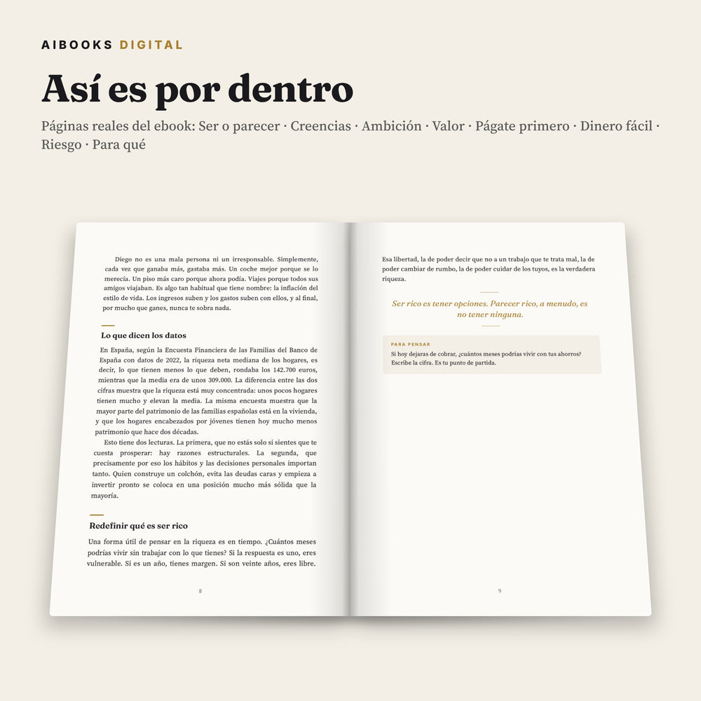 Páginas interiores reales del libro
