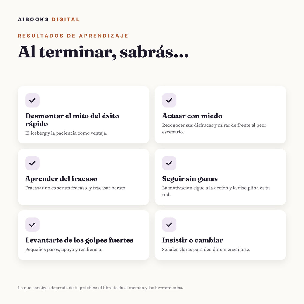 Qué sabrás al terminar
