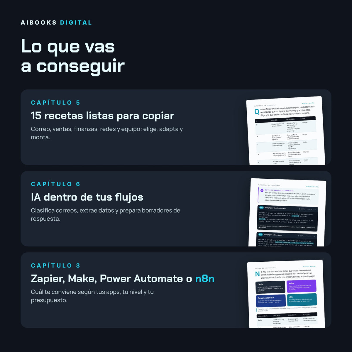 Qué vas a conseguir