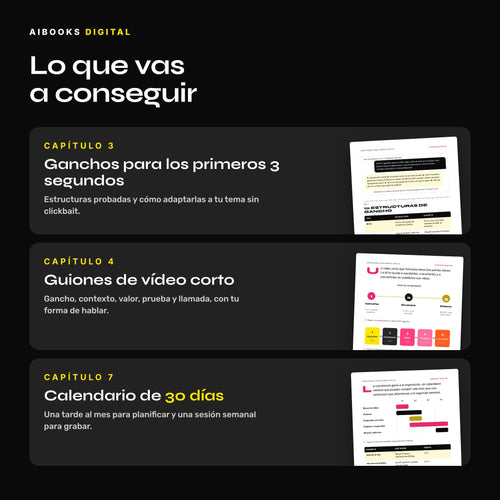 Qué vas a conseguir