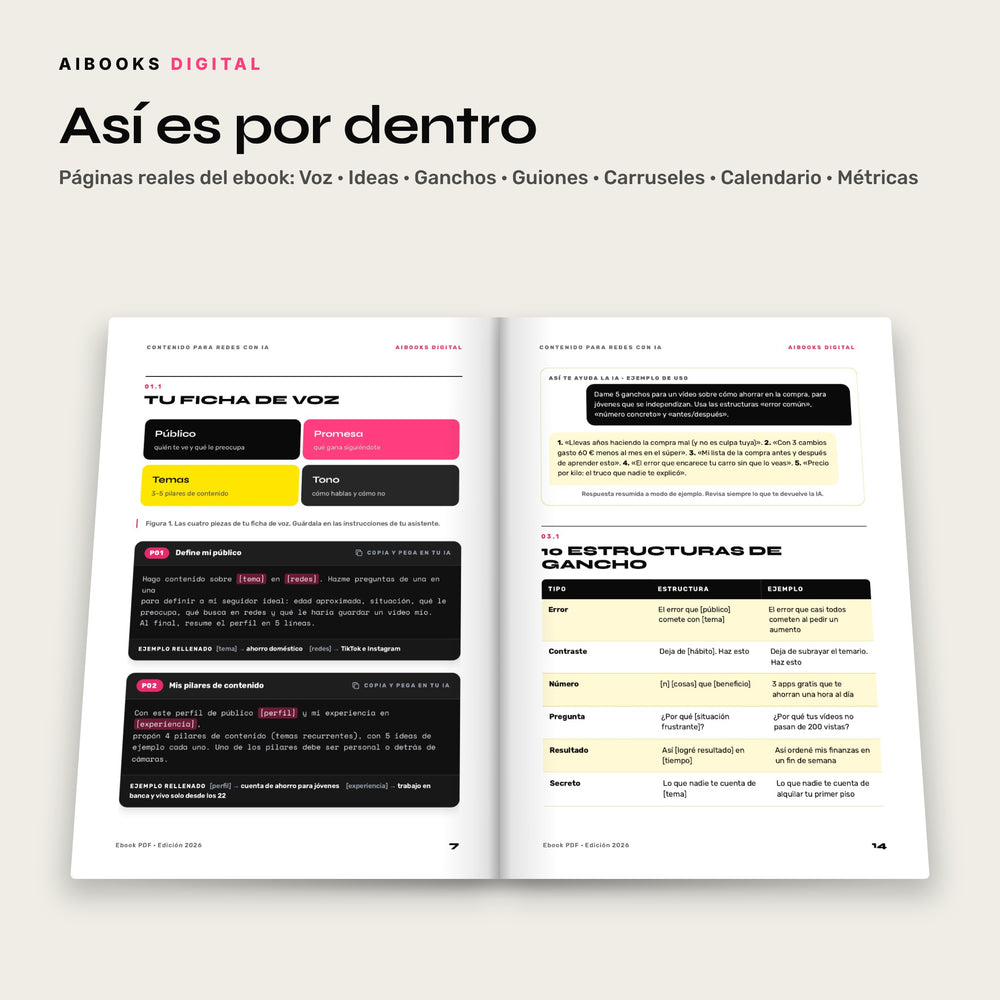 Páginas interiores reales del ebook