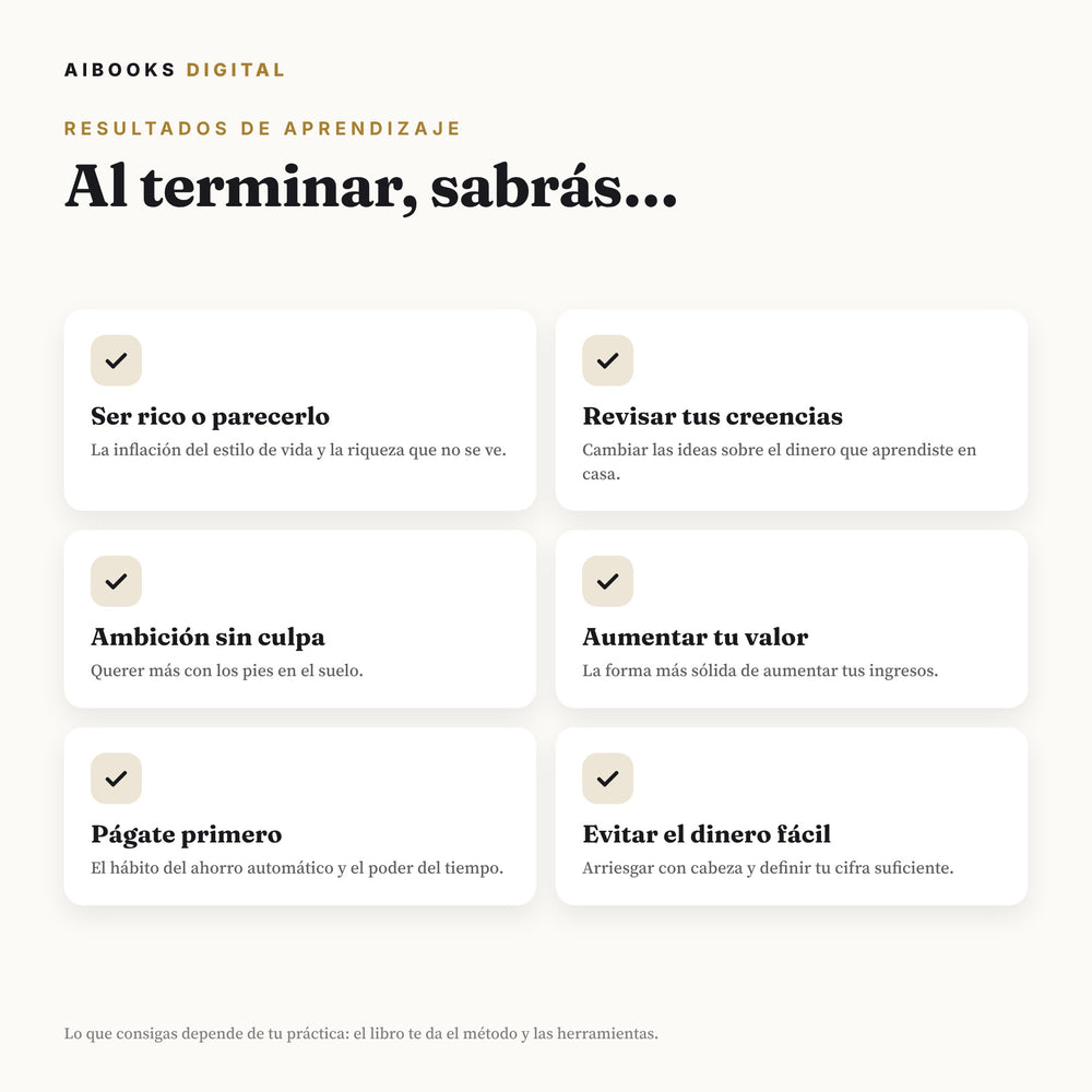 Qué sabrás al terminar