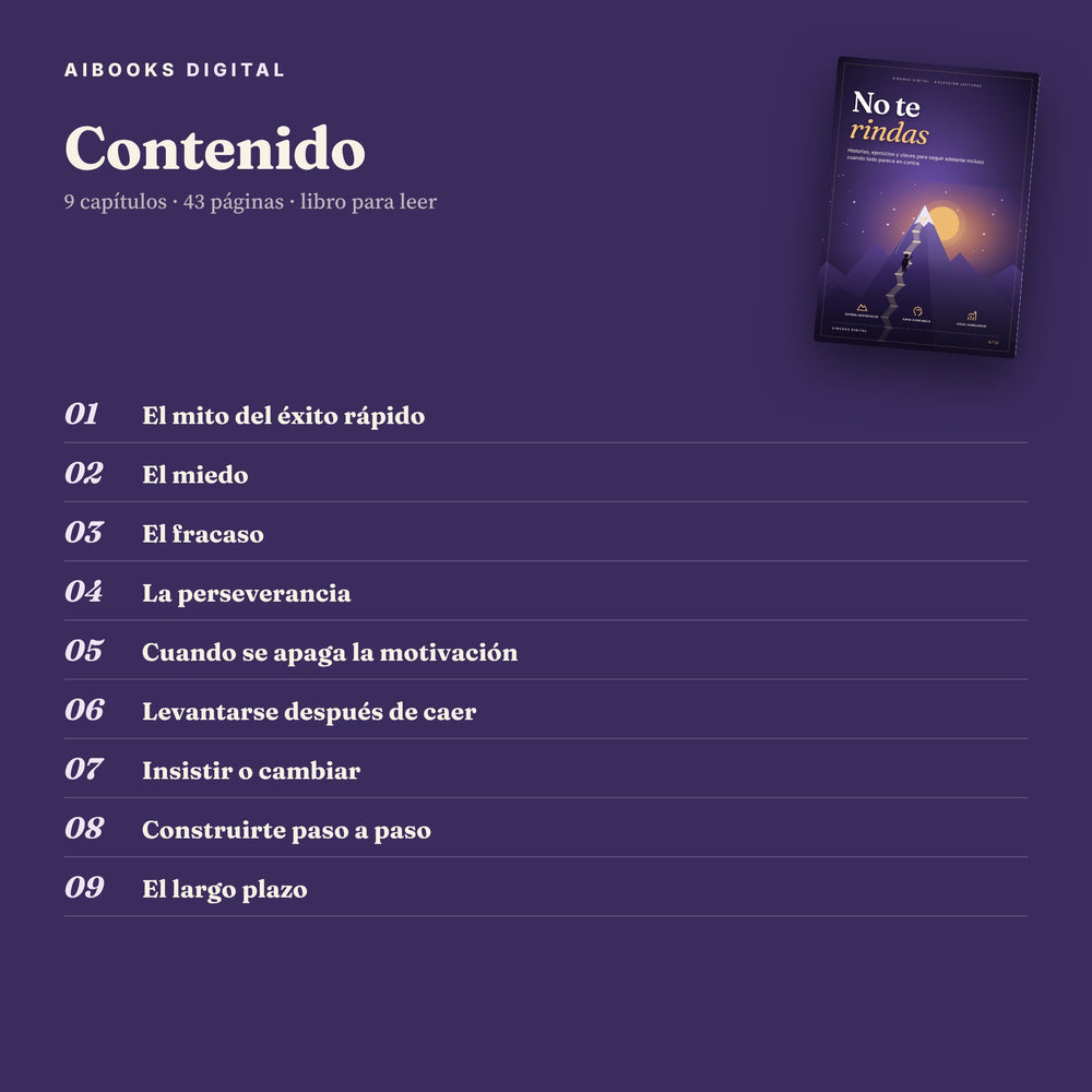 Índice de capítulos