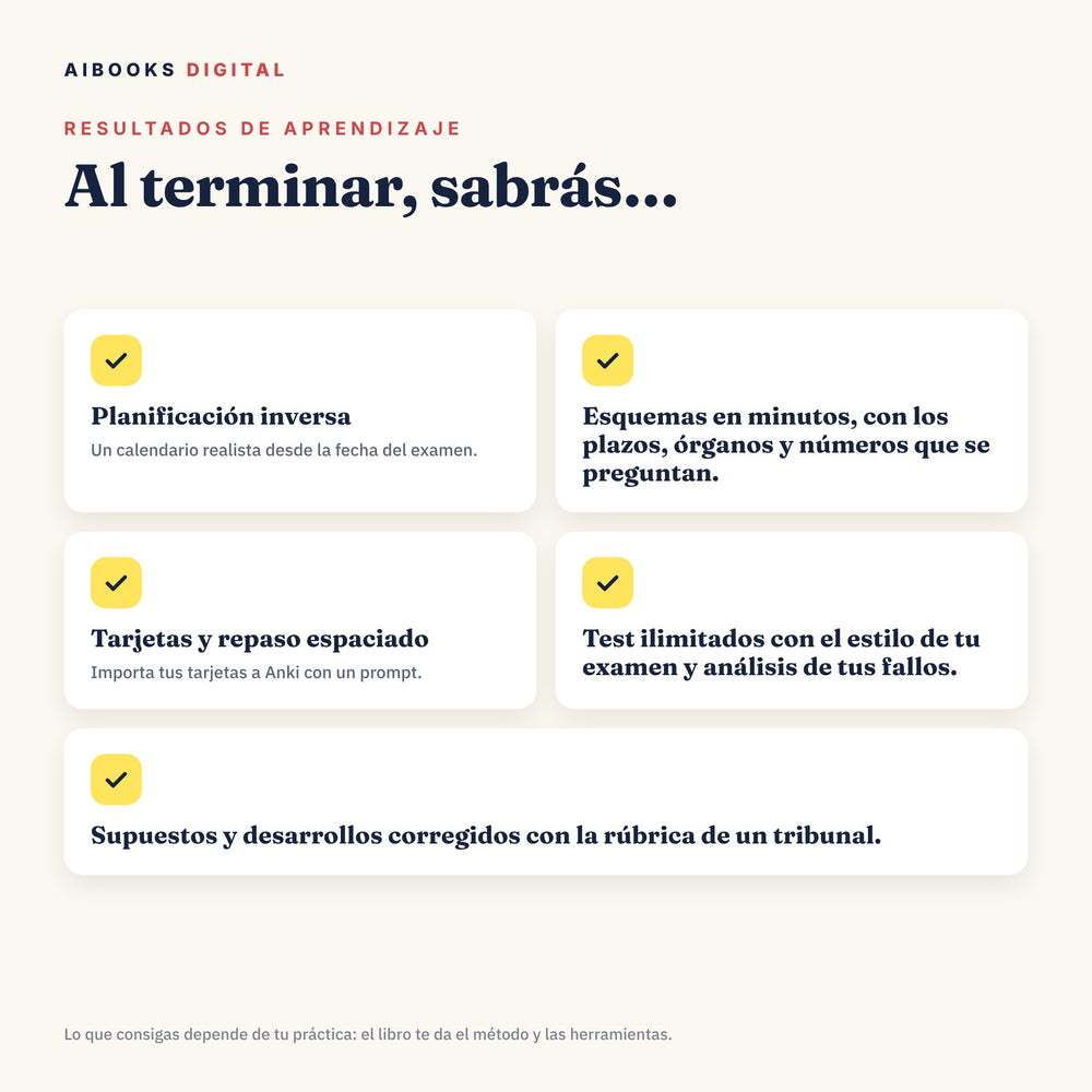 Qué sabrás hacer al terminar